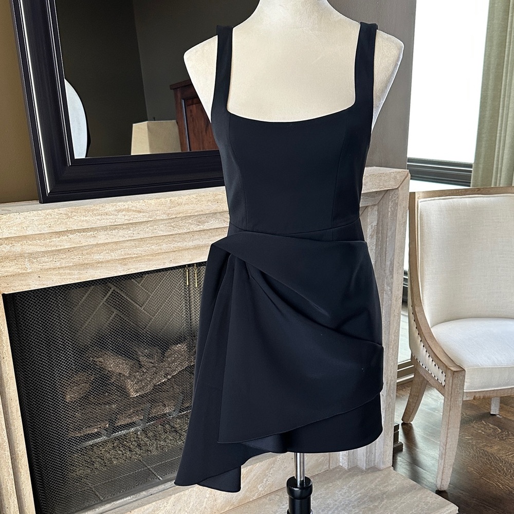 Acler Black Asymmetrical Dress